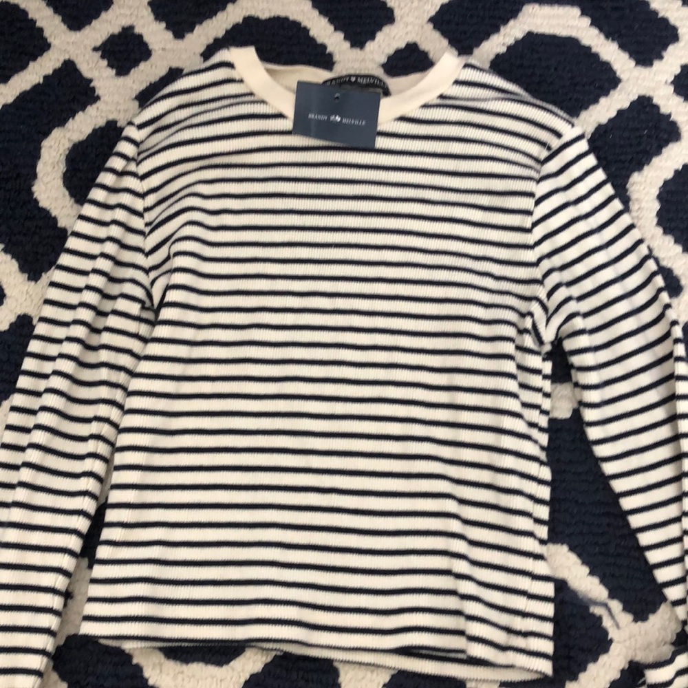 NWT Brandy Melville Striped Crop Top